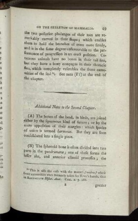 Additional Notes to the Second Chapter