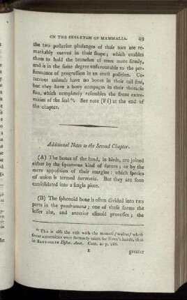 Additional Notes to the Second Chapter