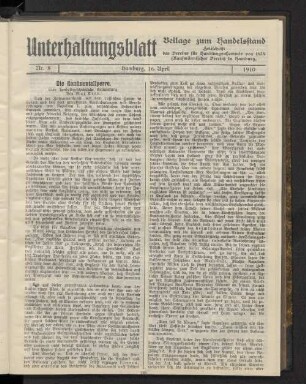 Beilage zum Handelsstand Nr. 8