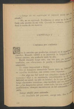 Capítulo V - Confianza por confianza.