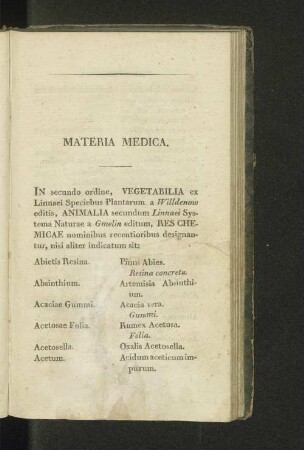 Materia Medica.