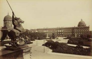 Der Lustgarten mit dem Königlichen Schloß, vom Museum aus gesehen