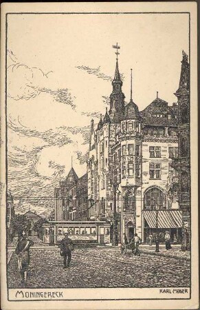 Postkartenalbum. "Moningereck". Gasthaus Moninger