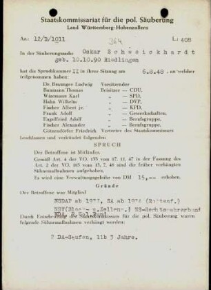 Schweickhardt, Oskar