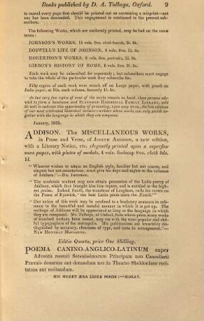 Important works just published
