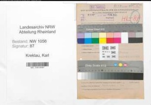 Entnazifizierung Karl Kreklau , geb. 09.02.1909 (Geschaeftsfuehrer)