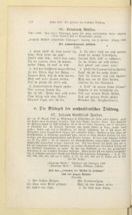 c. Die Blütezeit der neuhochdeutschen Dichtung