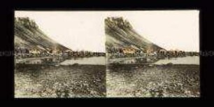 Basislager der Jackson-Harmsworth-Expedition am Kap Flora auf der Northbrook-Insel