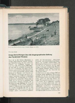 Einige Betrachtungen über die biogeographische Stellung des Flensburger Raumes