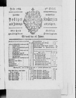 3tes Stück., Ausgabe vom 16. Januar 1788