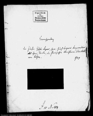 Korrespondenz der Fürstin Gisela Agnes von Anhalt-Dessau mit ihrer Tante, der Prinzessin Christine Charlotte von Köthen