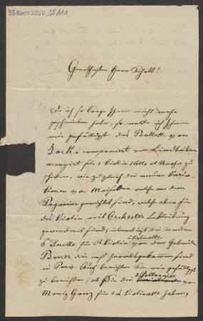 Brief an B. Schott's Söhne : 23.11.1827