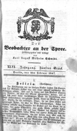 5. Stueck, 1. Februar 1847