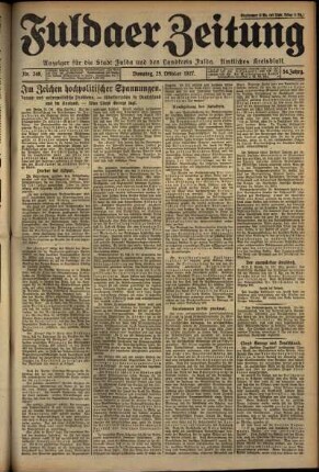 Ausgabe vom Dienstag, den 25. Oktober 1927.