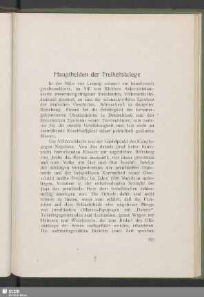 Haupthelden der Freiheitskriege