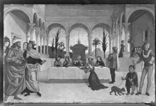 Salome bringt Herodes das Haupt des Johannes