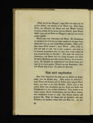 Nini wird angebunden