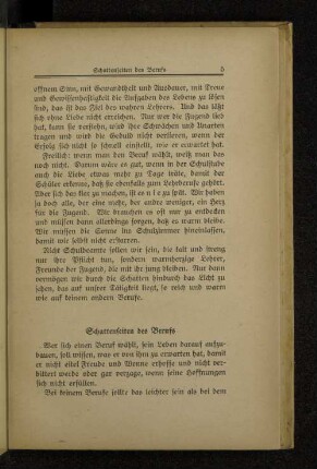 Schattenseiten des Berufs