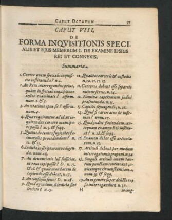 Membrum I. De Examine Ipsius Rei Et Connexis.