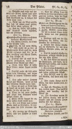Der 63. Psalm. Hertzliches Verlangen nach dem wahren Gottesdienst