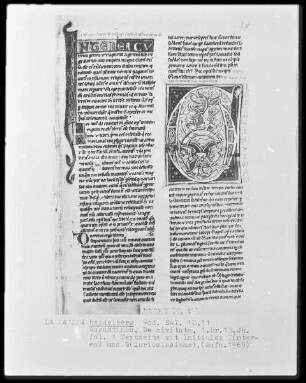 De civitate dei des heiligen Augustinus — Initialen I(nterea) und G(loriosissimam), Folio 1recto