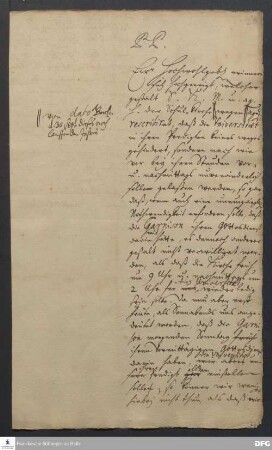 Brief von August Hermann Francke an [Andreas Bastineller].