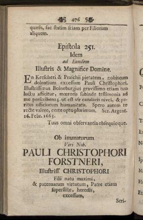 Epistola 251. - Epistola 270.