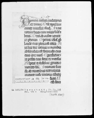 Psalterium — Initiale D (omine), Folio 126 verso