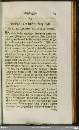 VI. Gewißheit der Auferstehung Jesu