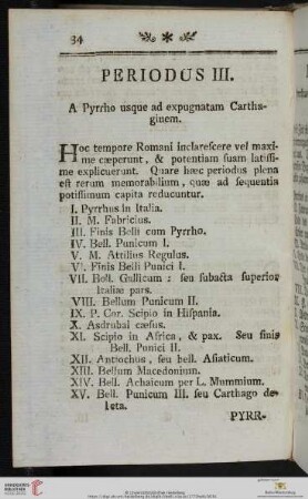 Periodus III