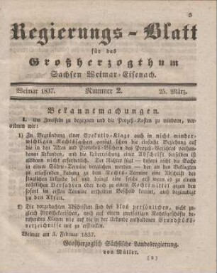 Nr. 2 : 25. März 1837