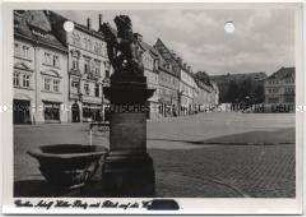 Gotha, Marktplatz und Wasserkunst