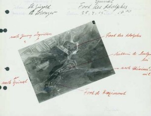 Foto des Fort des Adelphes östlich von Epinal (Luftbild)