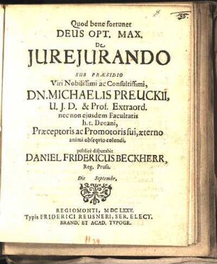 De Jurejurando