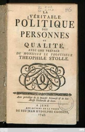 La Véritable Politique Des Personnes De Qualité