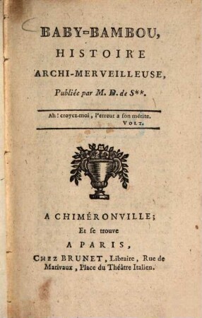Baby-Bambou : Histoire Archi-Merveilleuse