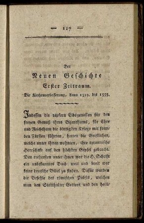 Erster Zeitraum. Die Kirchenverbesserung, Anno 1519. bis 1555.