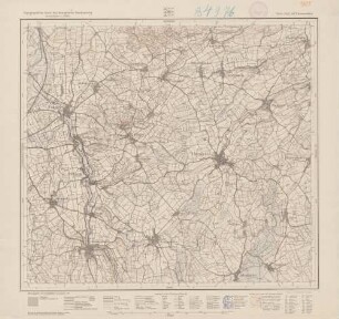 7823 (alte Nr.: 147) Uttenweiler, Topographische Karte des Königreichs Württemberg im Maßstabe 1:25000