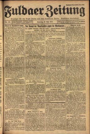 Ausgabe vom Samstag, den 28. Mai 1927.