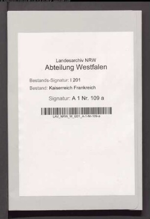 Industrieschulen in Münster (Vorakten der berg. Präfektur des Emsdepartements).