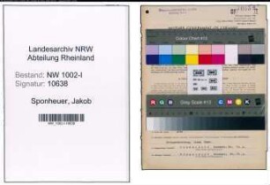 Entnazifizierung Jakob Sponheuer, geb. 30.01.1891 (Kalkulator)