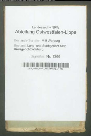 Erblasser: Westhaus, Albertus: