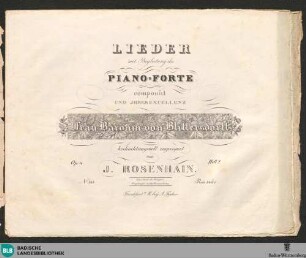 2: Lieder mit Begleitung des Piano-forte : Op. 4