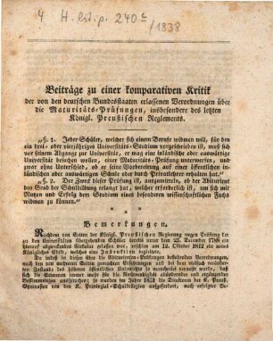 Einladungsschrift zu der öffentlichen Prüfung des Gymnasium Casimirianum. 1838