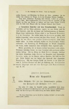 Zweiter Zeitraum. Rom als Republik