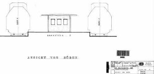 Reutlingen Hbf: Nebengebäude Bahnsteiggebäude (Bahnst.2) Südansicht