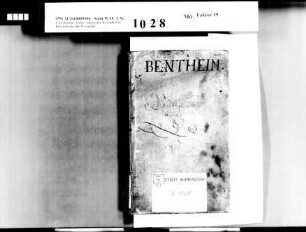 Schlussabrechnungen und Abrechnungen der Provisoren der Armen auf dem Bentheim mit Rentenverzeichnis