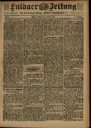 Ausgabe vom Freitag, den 13. Februar 1903.
