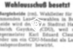 Wahlausschuß besetzt