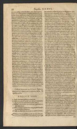Decisio XXXVI.